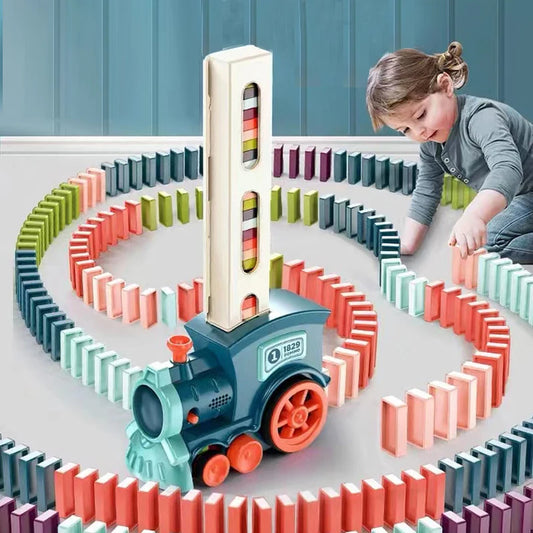 Automatic Laying Domino Train by Babyplay 🚂🎉